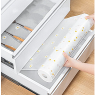 Folie antialunecare sertar, EVA Protective Mat, material impermeabil, 45 x 300 CM, model floral