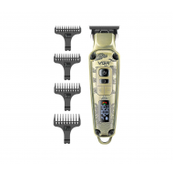Aparat de tuns profesional, stil vintage, display LED, Auriu, V-901