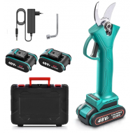 Foarfeca electrica pentru vita de vie si crengi, 2 acumulatori de 48VF 