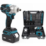 Cheie De Impact si Insurubat 380 Nm | 30 Accesorii Incluse | 2 Acumulatori 48V Li-Ion | Valiza 