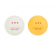 Set 6 mingi de ping pong, Alb/Galben, Top Quality 3*