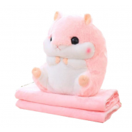 Set perna si patura de plus, forma hamster
