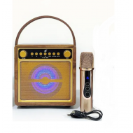 Boxa portabila karaoke ,Bluetooth ,radio Fm ,10W ,Acumulator 3.7v, microfon, MP3, card TF-USB, KTS-1687
