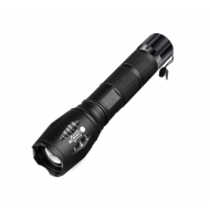 Lanterna CREE LED T6, 8000 lm, raza 500 m, Zoom reglabil, 4 moduri iluminare, aluminiu, rezistenta la  apa Aden