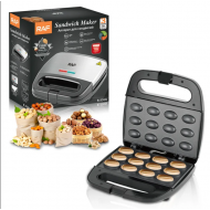 Aparat Electric pentru Copt Forme de Nuci, 750W, Plăci Neaderente – RAF R536G