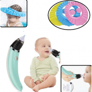 1 + 1 CADOU - Aspirator Electric Nazal pentru Copii + Protectie de baie pentru ochi si urechi, ajustabila