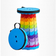 Scaun pliabil portabil, retractabil, telescopic, pentru exterior