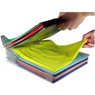 Organizator pentru 10 tricouri Ezstax, plastic, Transparent