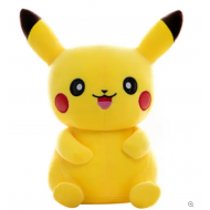 Jucarie de plus, Pikachu, din colectia Pokemon, material moale