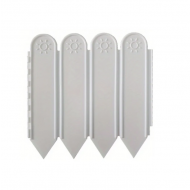 Gard de gradina decorativ, din plastic, alb, set 6 bucati