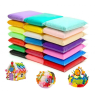 Plastilina Super Light Clay 24 culori cu ustensile de modelat