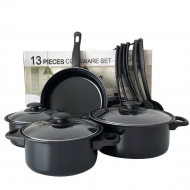 Set Vase Gatit 4 Piese | 3 Oale Si Tigaie | Capace Transparente | Compatibil Toate Sursele De Caldura