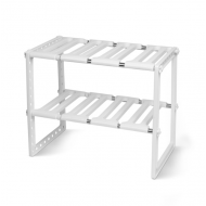 Etajera ajustabila cu doua rafturi, de pus sub chiuveta