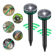 Set 2 Aparate Cu Incarcare Solara Anti Daunatori, Pentru Cartite, Gradina, Cu Tarus, Verde