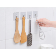 Suport de agatat cu carlig si adeziv acrilic, set 10 Bucati