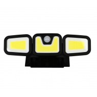 Lampa solara cu senzor de miscare, cu 3 brate ajustabile