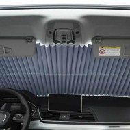 Copertina parasolar auto impotriva razelor UV, fixare prin ventuze