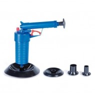 Pompa cu aer comprimat cu 4 accesorii pentru desfundat tevile de la chiuvete, cada, dus si toalete