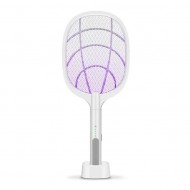 Paleta electrica anti tantari si insecte 2IN1cu lumina inclusa, stativ birou, utilizare manuala sau automata acumulator 400mAh 