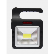 Lampa solara portabila, LED, 18 x 14 x 6 cm, Negru