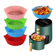 PROMO - Set 4 Tavi silicon pentru Air Fryer friteuza, prajit, copt, multicolor