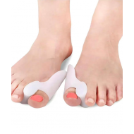 Set 2 x Corector monturi si separator degete de la picior, din silicon moale, pentru corectarea pozitiei degetului mare