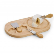 Set platou cu ustensile pentru servit branzeturi, 3 piese
