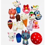 Set 3 Jucarii Squishy cu revenire lenta, multicolore