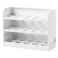 Suport Organizator Depozitare Oua Pentru Usa Frigiderului, Cu Capacitate 30 Oua, Pe 3 Nivele, Plastic