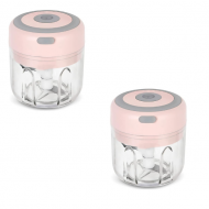 1 + 1 PROMO - Mini blender electric, tocator pentru usturoi, legume