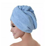 1 + 1 GRATIS - Prosop Turban Pentru Uscarea Parului, Albastru