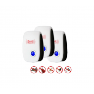 Set 3x Dispozitiv Antidaunatori Ultrasonic | Pest Reject | Fara Chimicale | Priza 220V | Protectie 80mp | Lumina Veghe