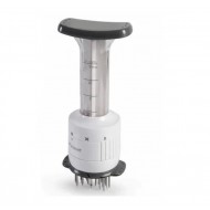 Dispozitiv pentru fragezirea carnii cu injector pentru sos Aden