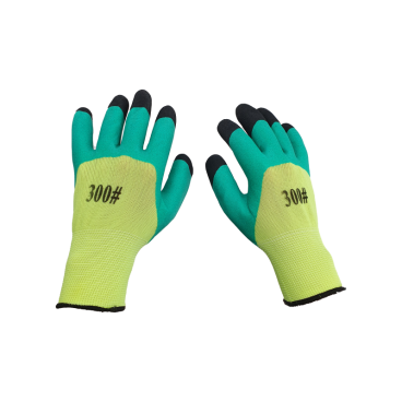 Manusi de lucru, tricot + latex, marime universala