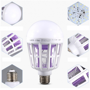 Bec 2in1 Cu Lampa Uv Impotriva Insectelor, E27