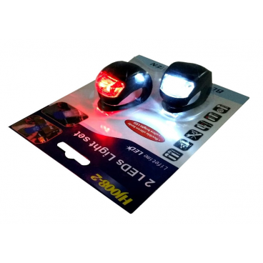 Set 2 led-uri pentru bicicleta fata si spate, silicon