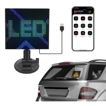 Ecran Smart cu LED,  Aplicatie, Bluetooth Android & iOS, Multiple Animatii