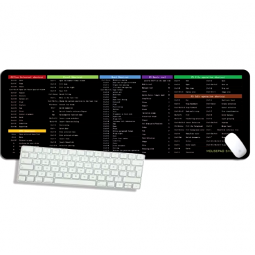 1 + 1 GRATIS - Mousepad Gaming, Combinatii taste, 30x60cm, Negru