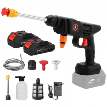 Aparat de spalat cu presiune, puternic , 2 acumulatori de 48 V , cu rezervor de detergent 