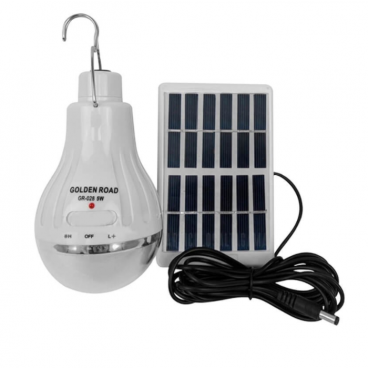 Bec cu leduri ,portabil si mini panou solar inclus pentru incarcare , Baterie reincarcabila , 5W,LL-028