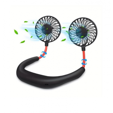 Ventilator portabil pentru gat, cu acumulator si 3 trepte de viteza