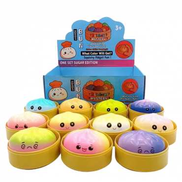 Jucarie Squishy Anti-Stres | Diverse Culori si Expresii | Pentru Copii 3+ | Sugar Edition